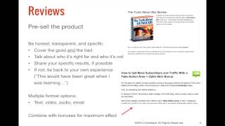 ClickBank Affiliate Training Step 4: Promote Products