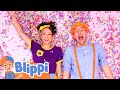 Blippi Visits The Color Factory Blippi And Meekah S Adventures For Kids Moonbug Kids