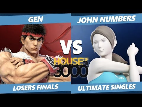 Xeno 204 Losers Finals - Gen (Ryu) Vs. John Numbers (Wii Fit) Smash Ultimate - SSBU