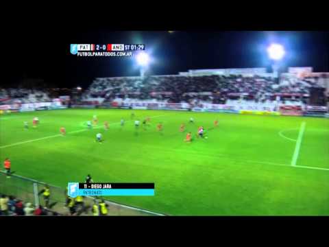 Gol de Jara. Patronato 2 - Los Andes 0. Fecha 28. Primera B Nacional 2015. FPT.