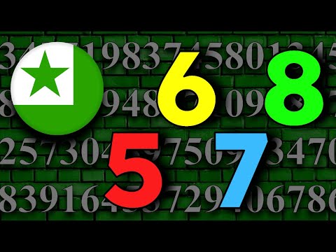 Esperanto Numbers and Colors