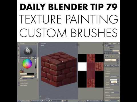 Daily Blender Tip 79 - Texture Painting and Custom Brushes