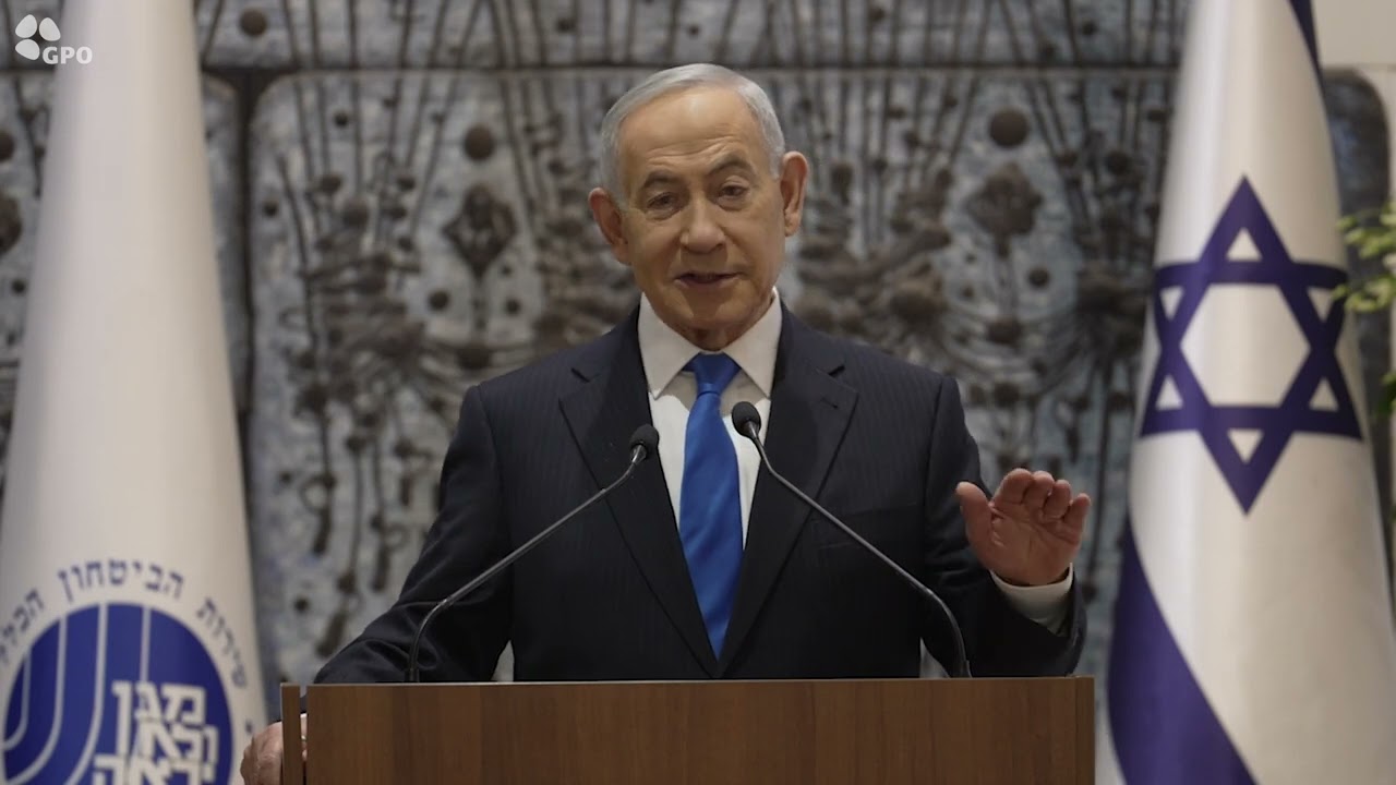 ראש הממשלה בנימין נתניהו בטקס מצטייני השב״כ לשנת 2025 בבית הנשיא