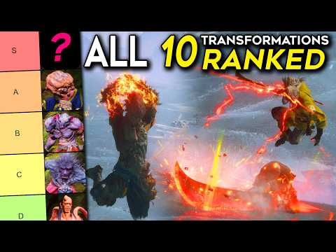 All Black Myth Wukong TRANSFORMATIONS Tier List | Ranking EVERY Single Transformation! | @syrobe