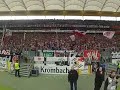 Eintracht Frankfurt fans jumping
