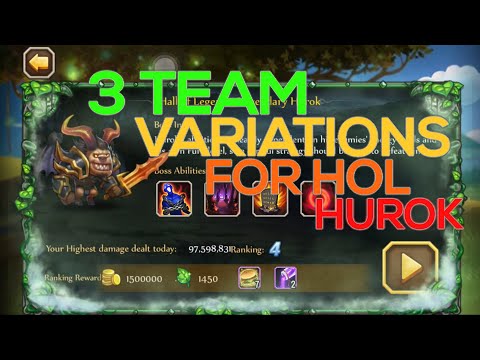 Soul Hunters 3 Team Variations You Can Use For HOL Hurok!!