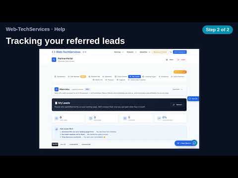 Tracking your referred leads