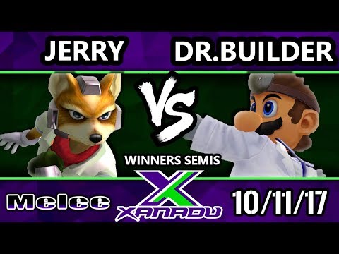 S@X 223 Melee - Jerry (Peach, Fox) Vs. Doctor Builder (Dr. Mario) - Smash Melee Winners Semis - SSBM