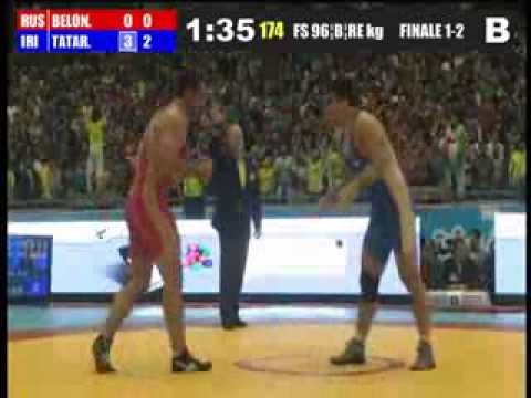 Finale FS 96 Kg (RUS) BELONOVSKIY Yury vs (IRI) TATARI Hamed Mohammad  Ebrahim