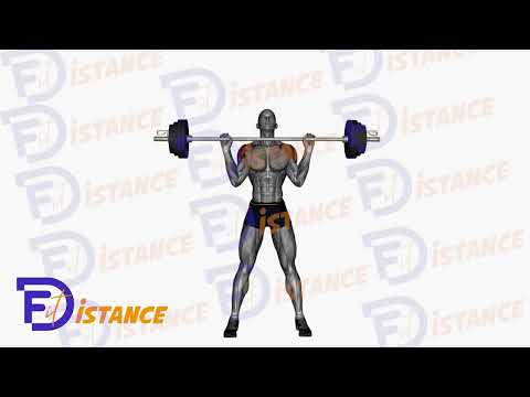 Développé militaire debout avec une barre - Exercice Développé militaire debout avec une barre en vidéo