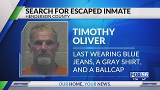 Kentucky State Police search for escaped Henderson County inmate