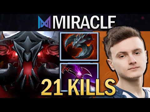 Shadow Fiend Dota 2 Gameplay Nigma.Miracle with 21 Kills - TI12
