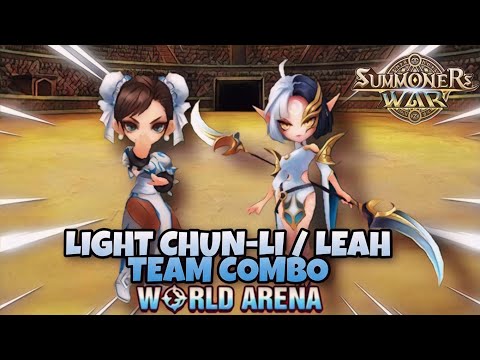 Light Chun-Li / Leah Team Combo in World Arena - Summoners War