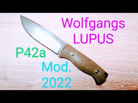 Odenwolf Lupus ehem. Wolfgangs 2022 Outdoor Bushcraft Messer P42a Test kein Cultro Telum Böker