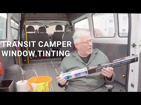 How To Tint Windows | Ford Transit Camper Window Tinting Guide [20% VLT Window Film] | 003