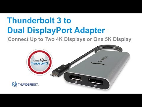 Sonnet Thunderbolt 3 to Dual DisplayPort Adapter Quick Overview