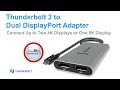 Sonnet Thunderbolt 3 to Dual DisplayPort Adapter Quick Overview Video