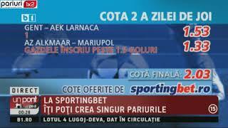 BILETUL ZILEI SPORTINGBET: Formațiile favorite ne pot aduce PROFIT! „Combo-ul” de ieri a fost CASTIGATOR!