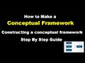 how to make a conceptual framework in research l What is conceptual framework l step by step guide