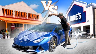 HOME DEPOT vs LOWE'S - Best Car Detailing Supplies - WHO IS BETTER?