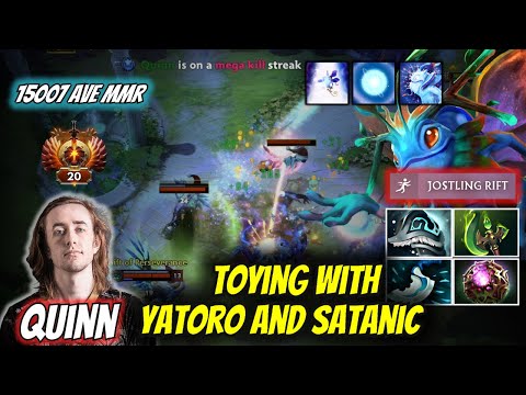 How Quinn Toy with Satanic and Yatoro with his Puck in 15k MMR match - Dota 2 Highlights.