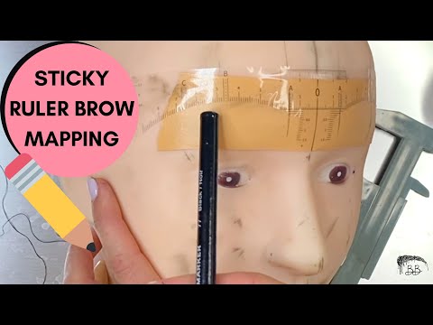 BROW MAPPING with STICKY RULER (For microblading artists)