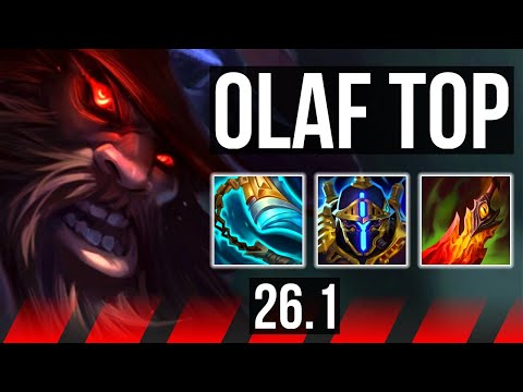 OLAF vs CHO'GATH (TOP) | Good KDA: 15/1/11, 5k gold comeback | NA Master | 26.1