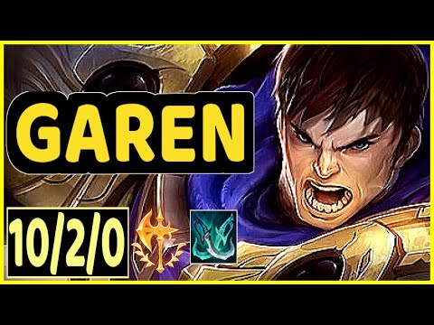 League Of Legends ll S16-Garen Gameplay-How To Stomp Top Lane !! Tut