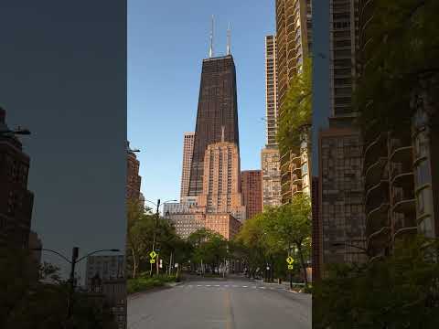 Driving by the John Hancock Tower in Chicago IL (vid by @chitown_matt) #360chicago #chicago