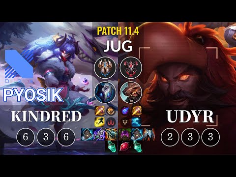 DRX Pyosik Kindred vs Udyr Jungle - KR Patch 11.4