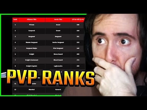 Asmongold Reacts to "Taking A Look At The Rank 14 PvP System In Classic WoW!"
