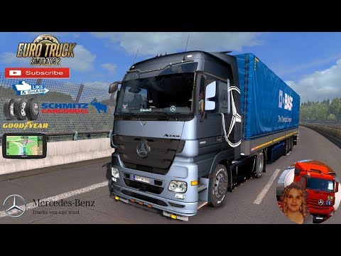 Euro Truck Simulator 2 (1.35) Mercedes Benz Actros MP3 Reworks v4.0 by Capital + DLC's & Mods