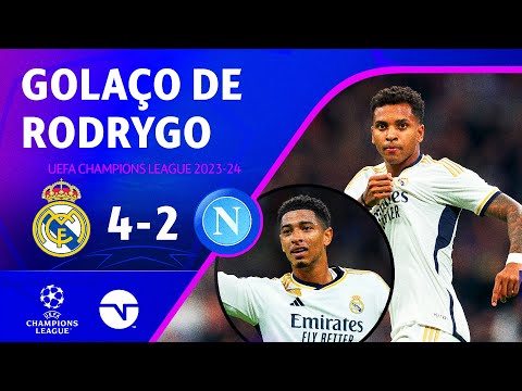 Gols e lances de Real Madrid x Napoli
