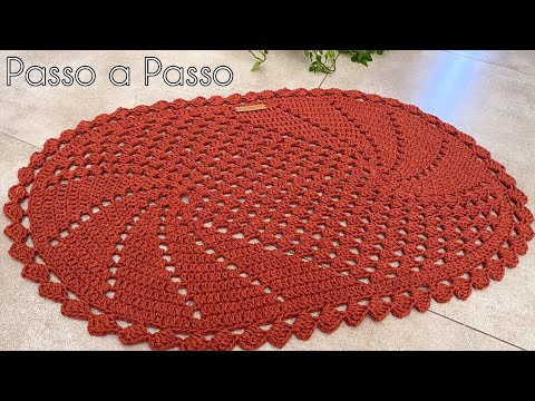 SPIRAL RUG / Easy, Quick and Economical / Crochet rug by #mirianartesemcroche #stepbystep