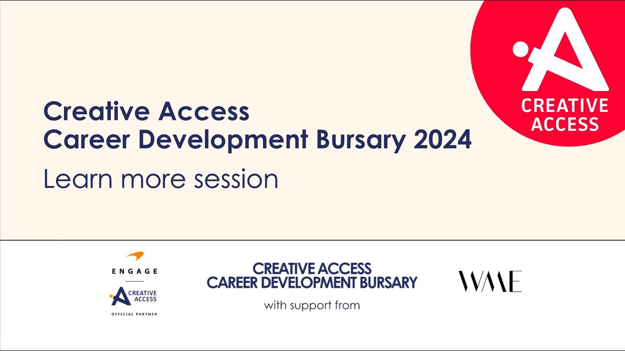Career Development Bursary 2024: Learn more session