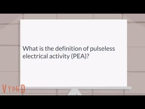 What is pulseless electrical activity (PEA)?