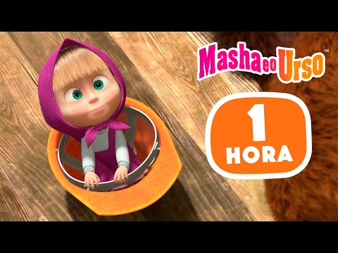 Capa de Masha e o Urso 👱‍♀️🐻 📖 Histórias de animais 🐾 Compilação 18 🎬 1 hora de desenhos animados