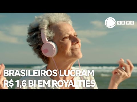 Brasileiros lucram 1,6 bilhão em royalties em 2024