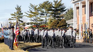 END OF WATCH Brain D. Stockhoff (100 + Unit Procession) Ocean County Sheriff's New Jersey 2/19/22