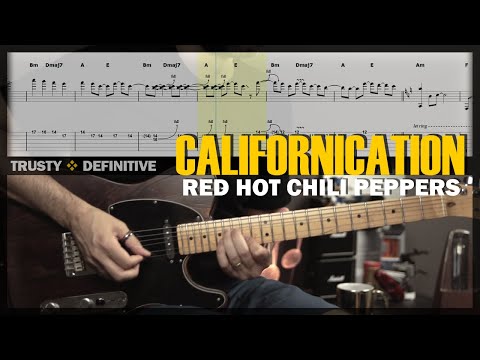 Californication | Guitar Cover Tab | Solo Lesson | Backing Track with Vocals 🎸 RED HOT CHILI PEPPERS