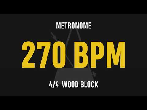270 BPM 4/4 - Best Metronome (Sound : Wood block)