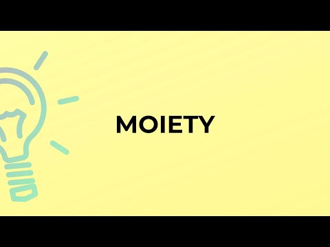 What is the meaning of the word MOIETY?