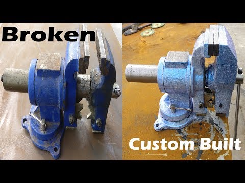 Restoration and Transformation of broken bench vise - By AMbros Custom