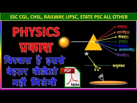Physics - Light |प्रकाश ।For ssc chl, chsl, uppcs, vdo, upsc,railway |science gk in hindi |kvguruji Video