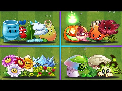 4 Team 4 Random Plants Battlez - Who Will Win? - PvZ 2 Team Plants vs Team Plants