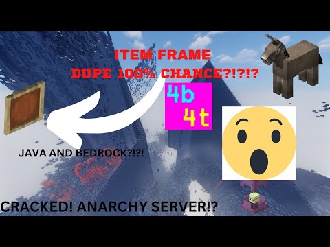 4b4t - Best cracked Anarchy server! (100% ITEMFRAME DUPE?!)