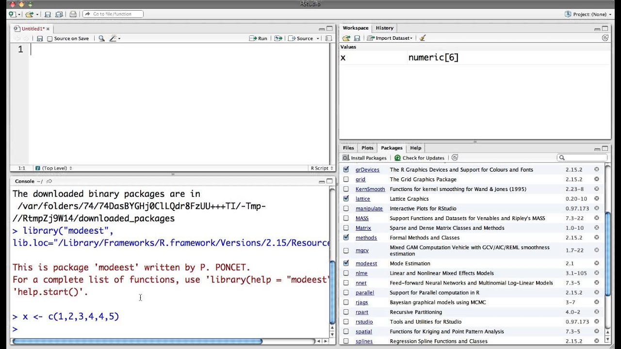 Installing Packages in R Studio