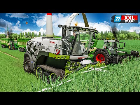 LS22: XXL Grünroggen-Ernte mit dem CLAAS Jaguar! | XXL Farm 2 #8 | FARMING SIMULATOR 22