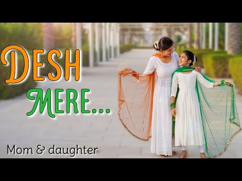 Desh Mere | Arijit Singh | patriotic dance | Nivi and Ishanvi | Laasya | independence day special