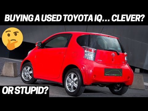 Thinking of Buying a Toyota iQ? We review it! By Small Cars Direct, Hampshire in Eclipse Pearl Black